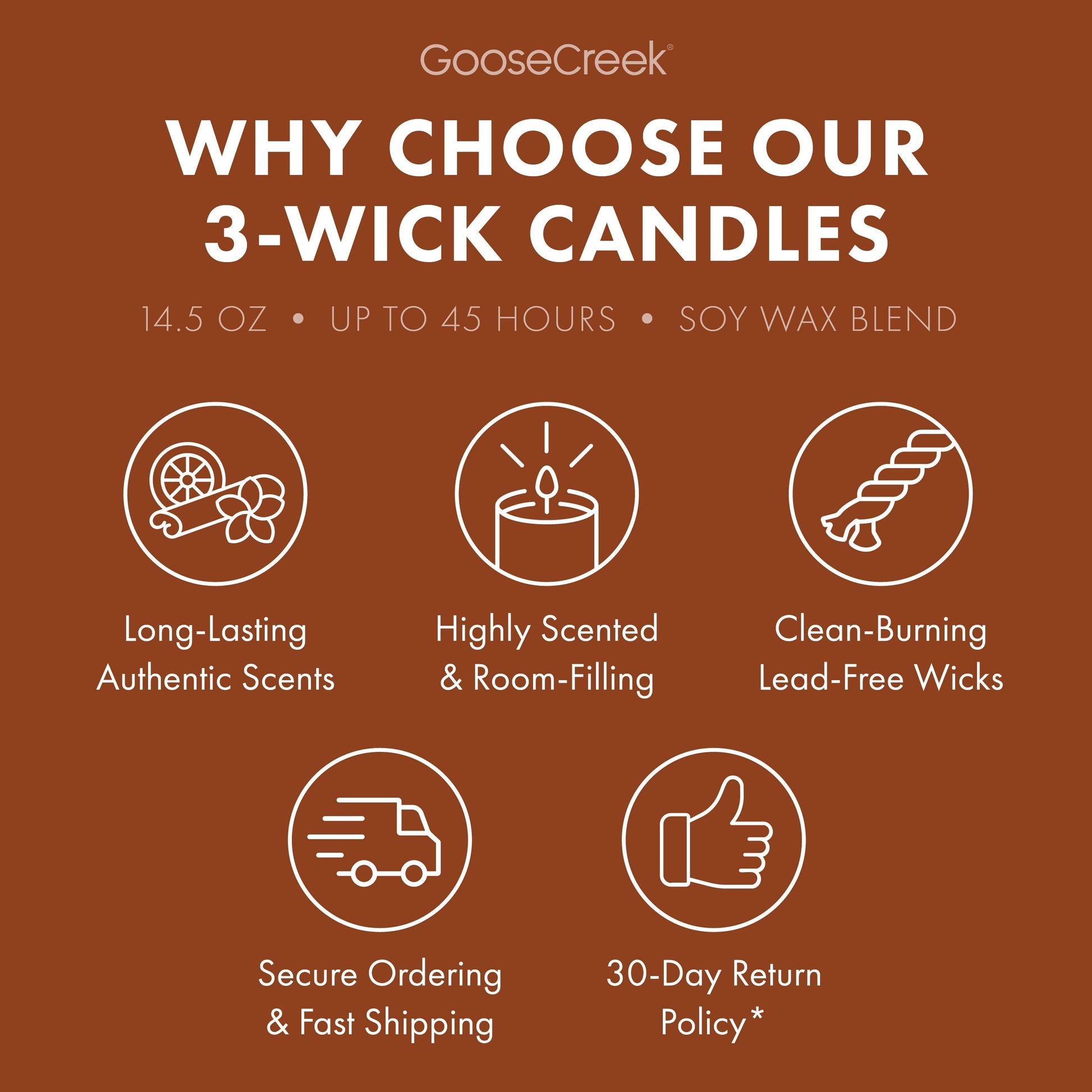 Teakwood Odor Eliminating 3-Wick Candle