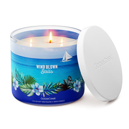 Wind Blown Sails 3-Wick Candle